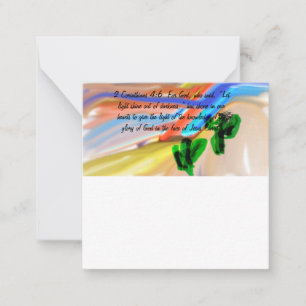 Jesus Licht der Welt Mitteilungskarte