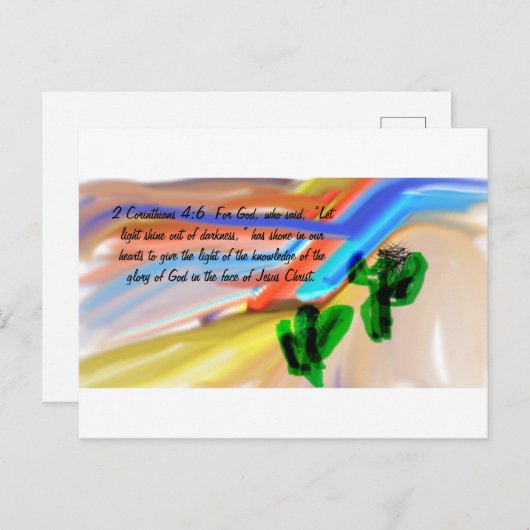 Jesus Licht der Welt Postkarte (Vorne/Hinten)