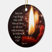Jesus Licht der Welt Psalm 8, Custom Weihnachten Keramik Ornament (Links)