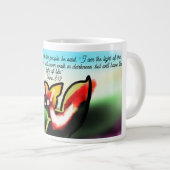 Jesus Licht Jumbo-Tasse (Vorderseite Rechts)