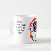 Jesus Licht Welt Kaffeetasse (Vorderseite Links)