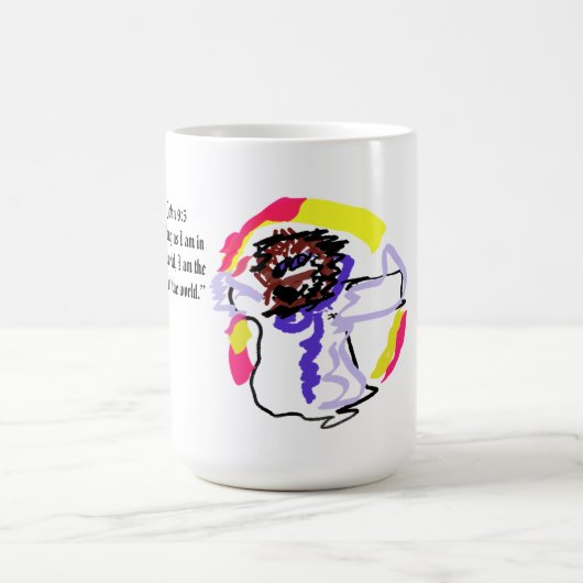 Jesus Licht Welt Kaffeetasse (Mittel)