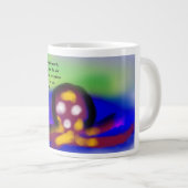 Jesus Liebe Arbeit Jumbo-Tasse (Vorderseite Rechts)