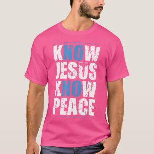 Jesus-Liebe-Bibel weiß Jesus kennen Frieden nein J T-Shirt