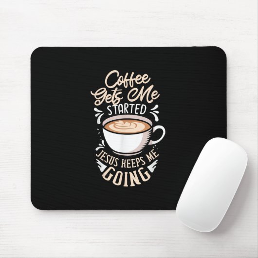 Jesus Liebe | Der Kaffee wird mir Behalten Jesus Mousepad (Mit Mouse)