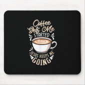 Jesus Liebe | Der Kaffee wird mir Behalten Jesus Mousepad (Vorne)