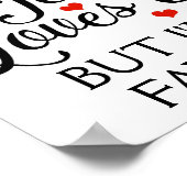 Jesus Liebe dich, aber ich bin sein Liebling Poster (Ecke)