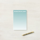 Jesus Liebe dich! | aquamariner Ober Post-it Klebezettel (Auf Schreibtisch)