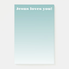 Jesus Liebe dich! | aquamariner Ober Post-it Klebezettel