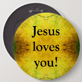 Jesus Liebe dich! Button (Vorne & Hinten)