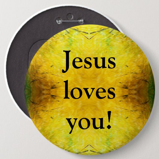 Jesus Liebe dich! Button (Vorne & Hinten)