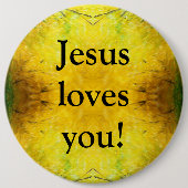 Jesus Liebe dich! Button (Vorderseite)