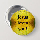 Jesus Liebe dich! Button (Vorne & Hinten)