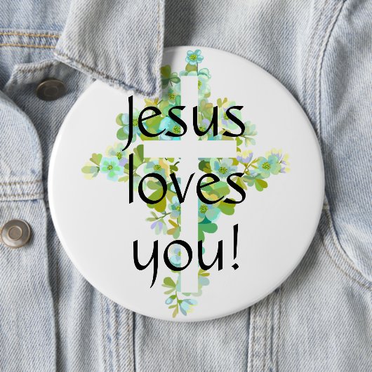 Jesus Liebe dich! Button (Beispiel)