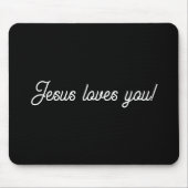 Jesus Liebe dich! | Cooles, modernes Drehschreiben Mousepad (Vorne)
