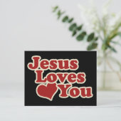 Jesus Liebe dich für Christen Postkarte (Stehend Vorderseite)