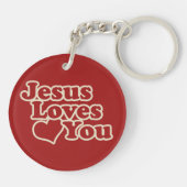 Jesus Liebe dich für Christen Schlüsselanhänger (Rückseite)