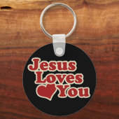 Jesus Liebe dich für Christen Schlüsselanhänger (Vorderseite)