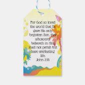 Jesus Liebe dich! Geschenkmarken! Geschenkanhänger (Rückseite)