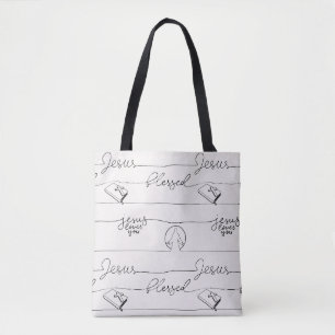 Jesus Liebe dich, gesegnet, betet die Hände Tasche