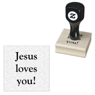 Jesus Liebe dich! Gummistempel