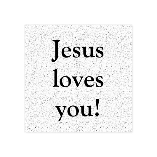 Jesus Liebe dich! Gummistempel (Prägung)
