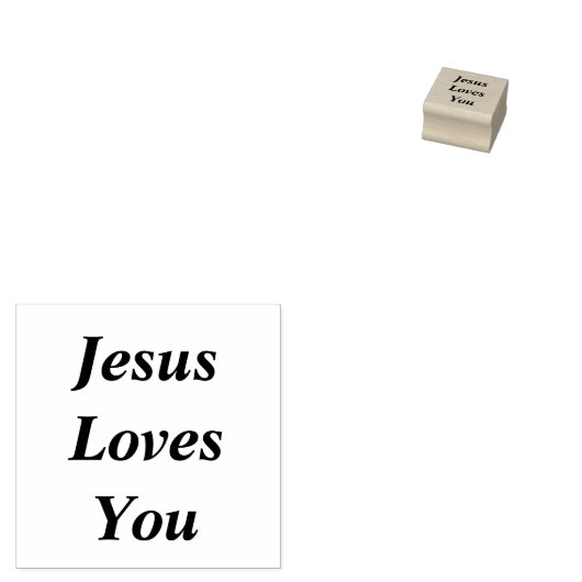 Jesus Liebe dich (Leben) Gummistempel (Stempel)
