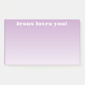 Jesus Liebe dich! | lila Ober Post-it Klebezettel (Vorderseite)