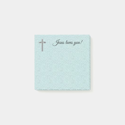 Jesus Liebe dich! Post-it Klebezettel (Vorderseite)