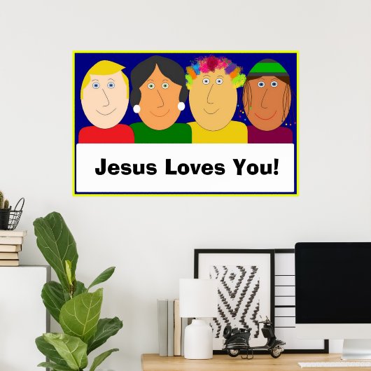 Jesus Liebe dich! Poster (Heimbüro)