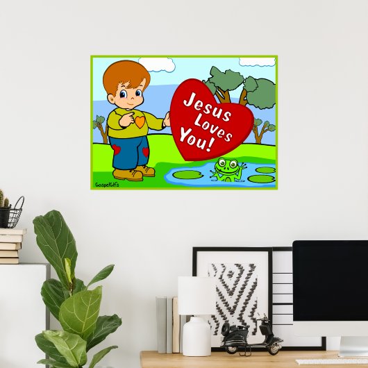 Jesus Liebe dich! Poster (Heimbüro)