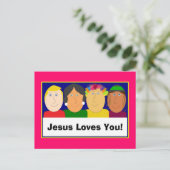 Jesus Liebe dich! Postkarte (Stehend Vorderseite)