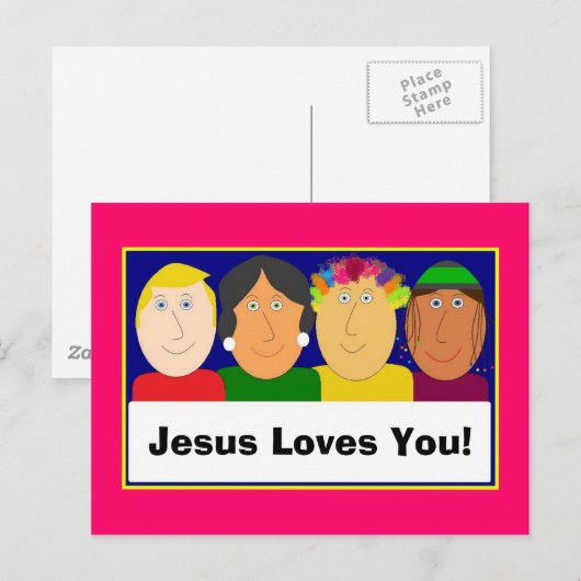 Jesus Liebe dich! Postkarte (Vorne/Hinten)