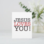 Jesus Liebe dich! Postkarte (Stehend Vorderseite)