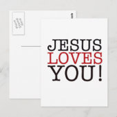 Jesus Liebe dich! Postkarte (Vorne/Hinten)
