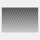 Jesus Liebe dich! | Schwarz-Weiß-Ober Geschenkpapier Set (Vorderseite)