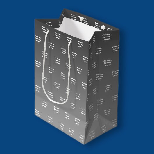 Jesus Liebe dich! | Schwarz-Weiß-Ober Mittlere Geschenktüte