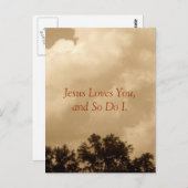 Jesus Liebe dich, und ich auch. Postkarte (Vorne/Hinten)