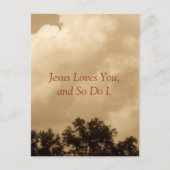 Jesus Liebe dich, und ich auch. Postkarte (Vorderseite)
