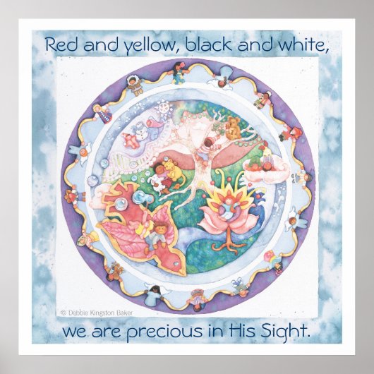 Jesus Liebe die kleinen Kinder der Welt Poster (Vorne)