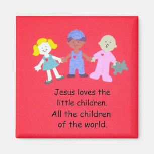 Jesus Liebe die kleinen Kinder. Magnet