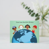 Jesus Liebe die kleinen Kinder. Postkarte (Stehend Vorderseite)