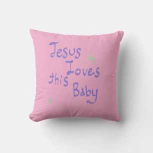Jesus Liebe dieses Babys Kissen