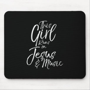 Jesus-Liebe  Dieses Mädchen spielt auf Jesus und  Mousepad