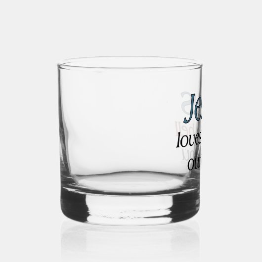 Jesus Liebe dir die Hölle aus den Tasse Whiskyglas (Rechts)
