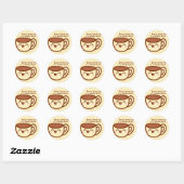 Jesus Liebe dir einen ganzen Latte-Sticker Runder Aufkleber (Blatt)