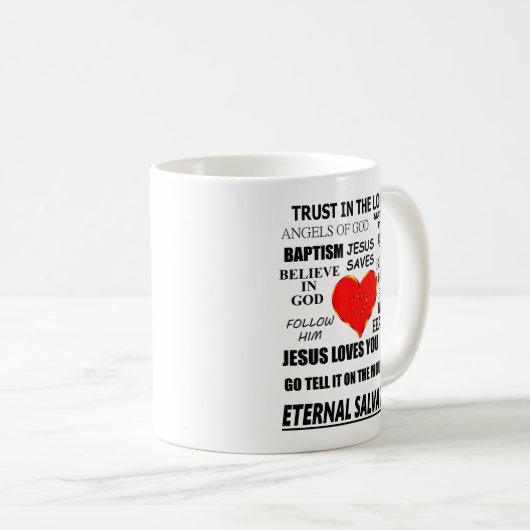 Jesus Liebe dir ewige Erlösung Kaffeetasse (VorderseiteRechts)