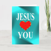 Jesus Liebe dir ewige Erlösung Karte (Vorderseite)