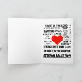 Jesus Liebe dir ewige Erlösung Karte (Innenseite)