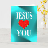 Jesus Liebe dir ewige Erlösung Karte (Gelbe Blume)